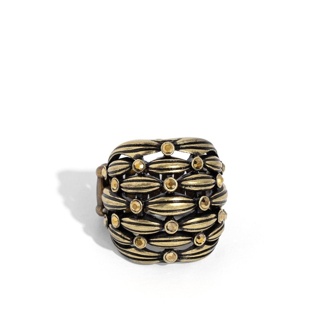 Paparazzi Steadfast Stack - Brass